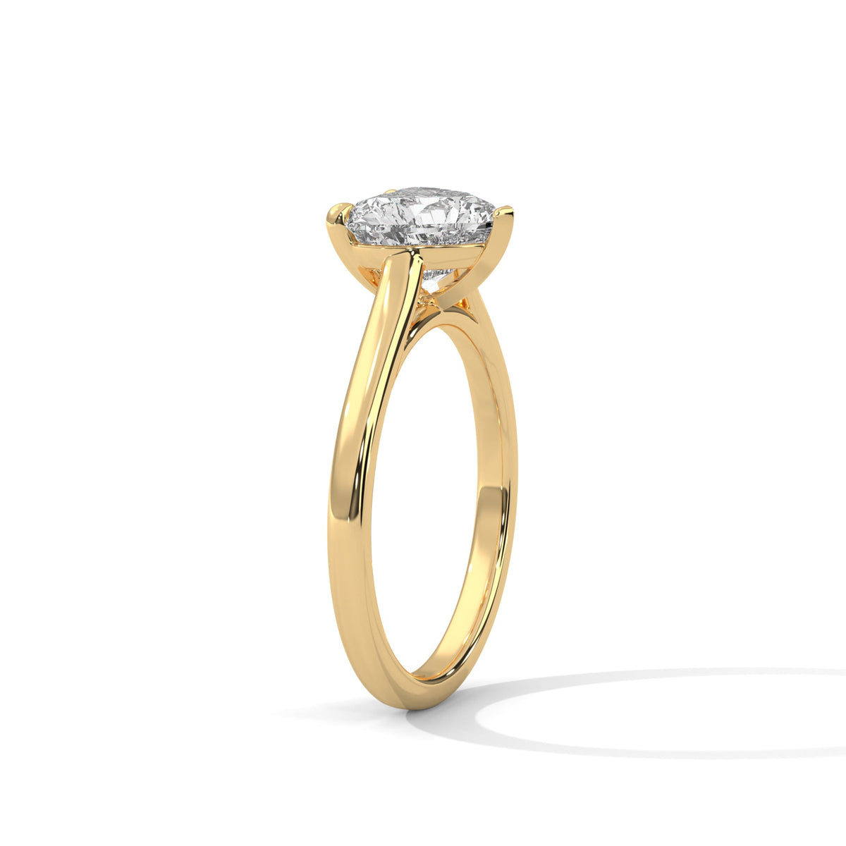 Classic Heart Solitaire Ring