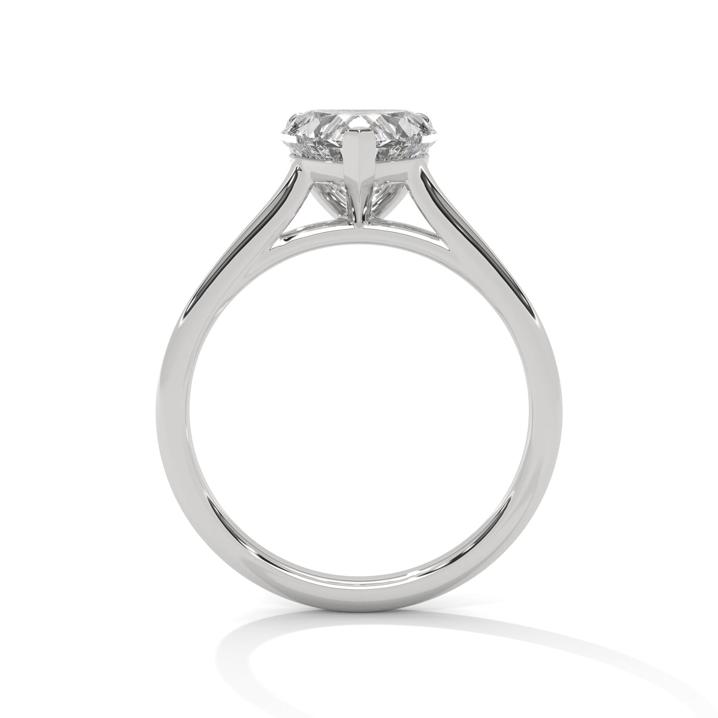 Classic Heart Solitaire Ring