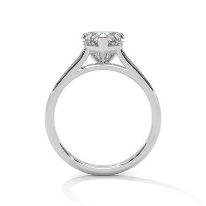 Classic Heart Solitaire Ring