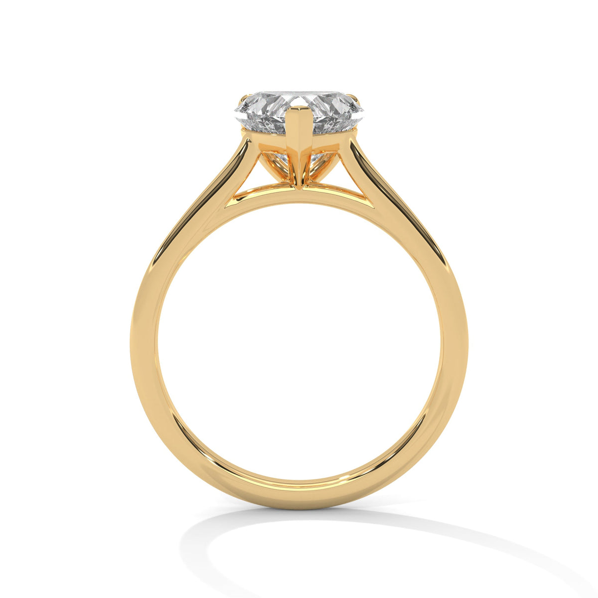 Classic Heart Solitaire Ring