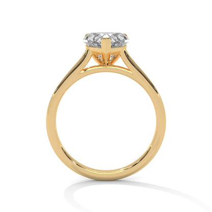 Classic Heart Solitaire Ring