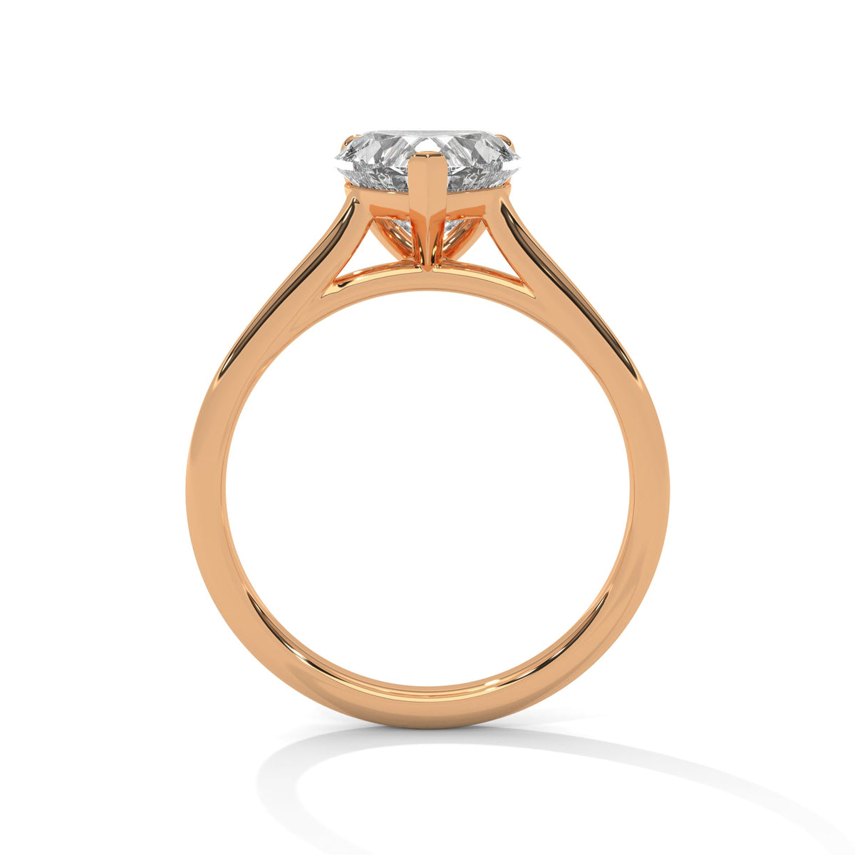 Classic Heart Solitaire Ring