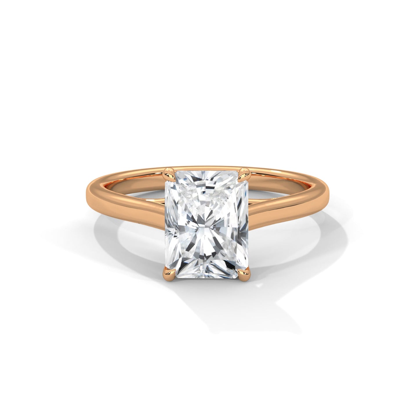 Classic Radiant Solitaire Ring