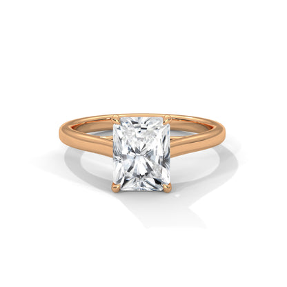 Classic Radiant Solitaire Ring