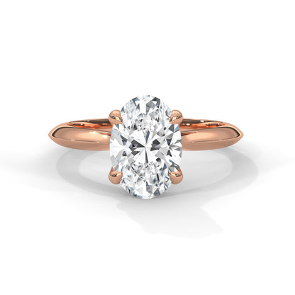 Classic Oval Solitaire Ring