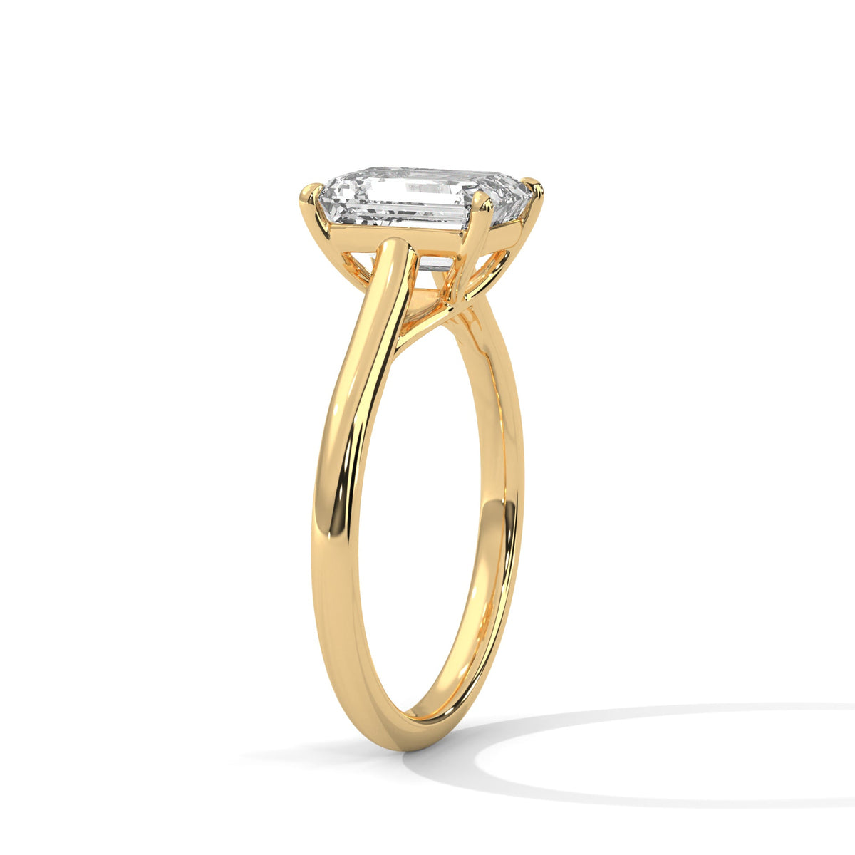 Classic Emerald Solitaire Ring