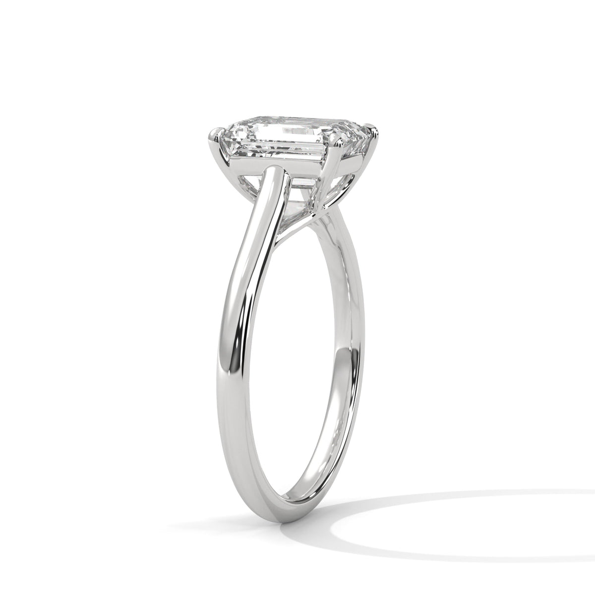 Classic Emerald Solitaire Ring
