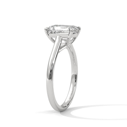 Classic Emerald Solitaire Ring