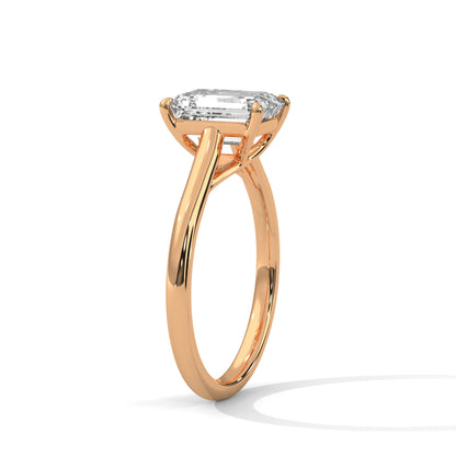 Classic Emerald Solitaire Ring