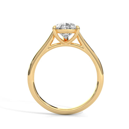 Classic Pear Solitaire Ring