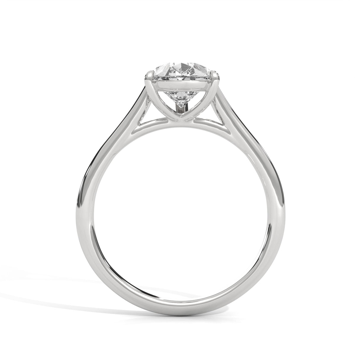 Classic Pear Solitaire Ring