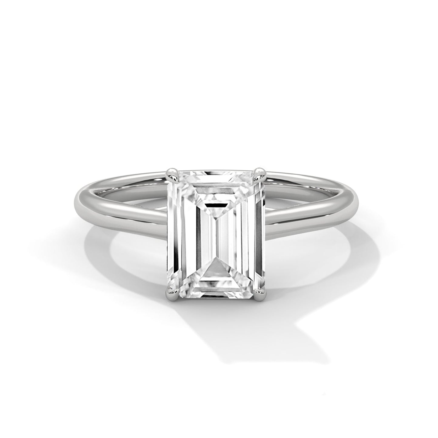 Classic Emerald Solitaire Ring