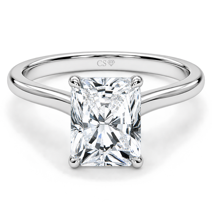 Classic Radiant Solitaire Ring
