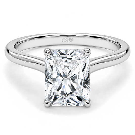 Classic Radiant Solitaire Ring