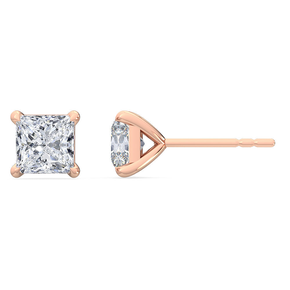 4 Prong Princess Studs