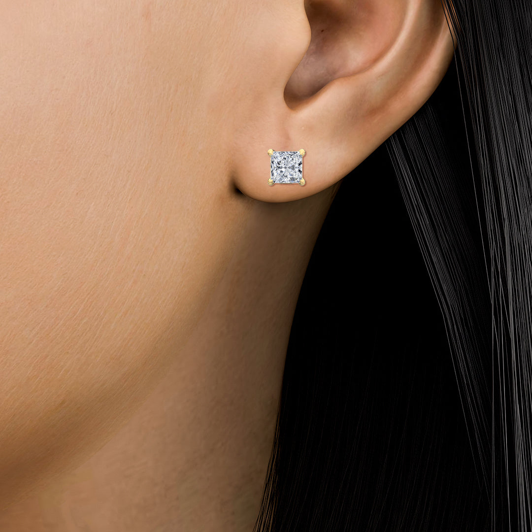 4 Prong Princess Studs