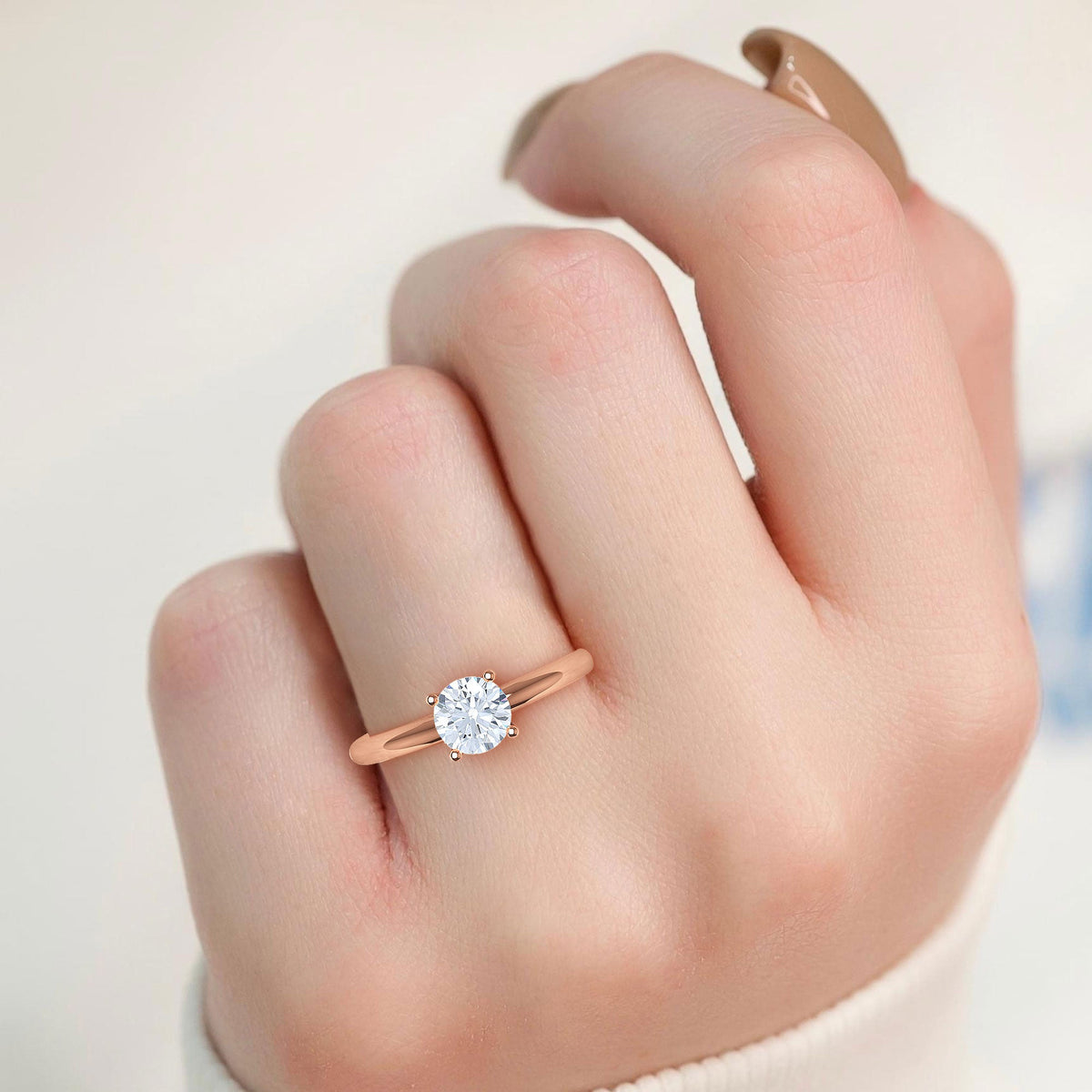 Basic Round Solitaire Ring