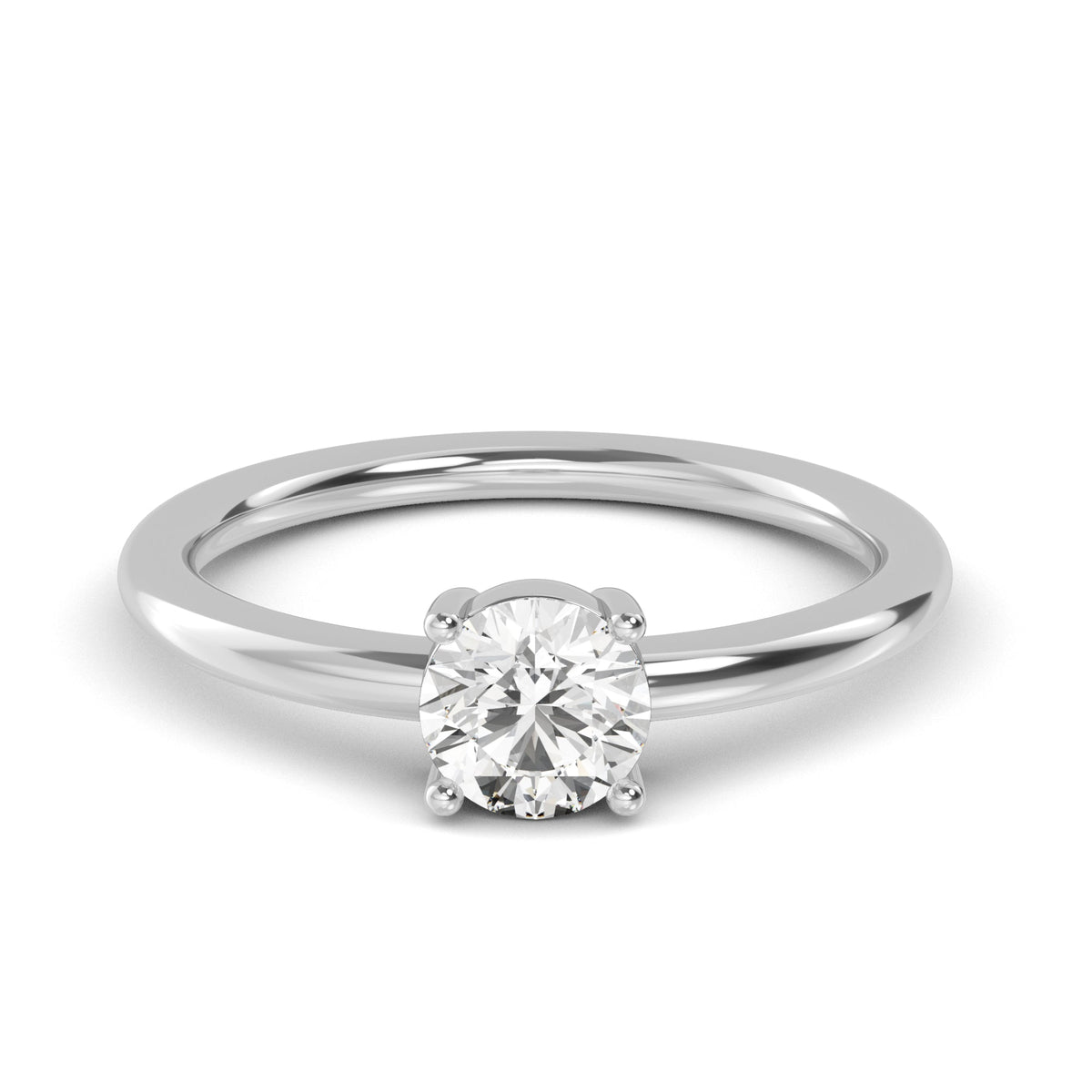 Basic Round Solitaire Ring