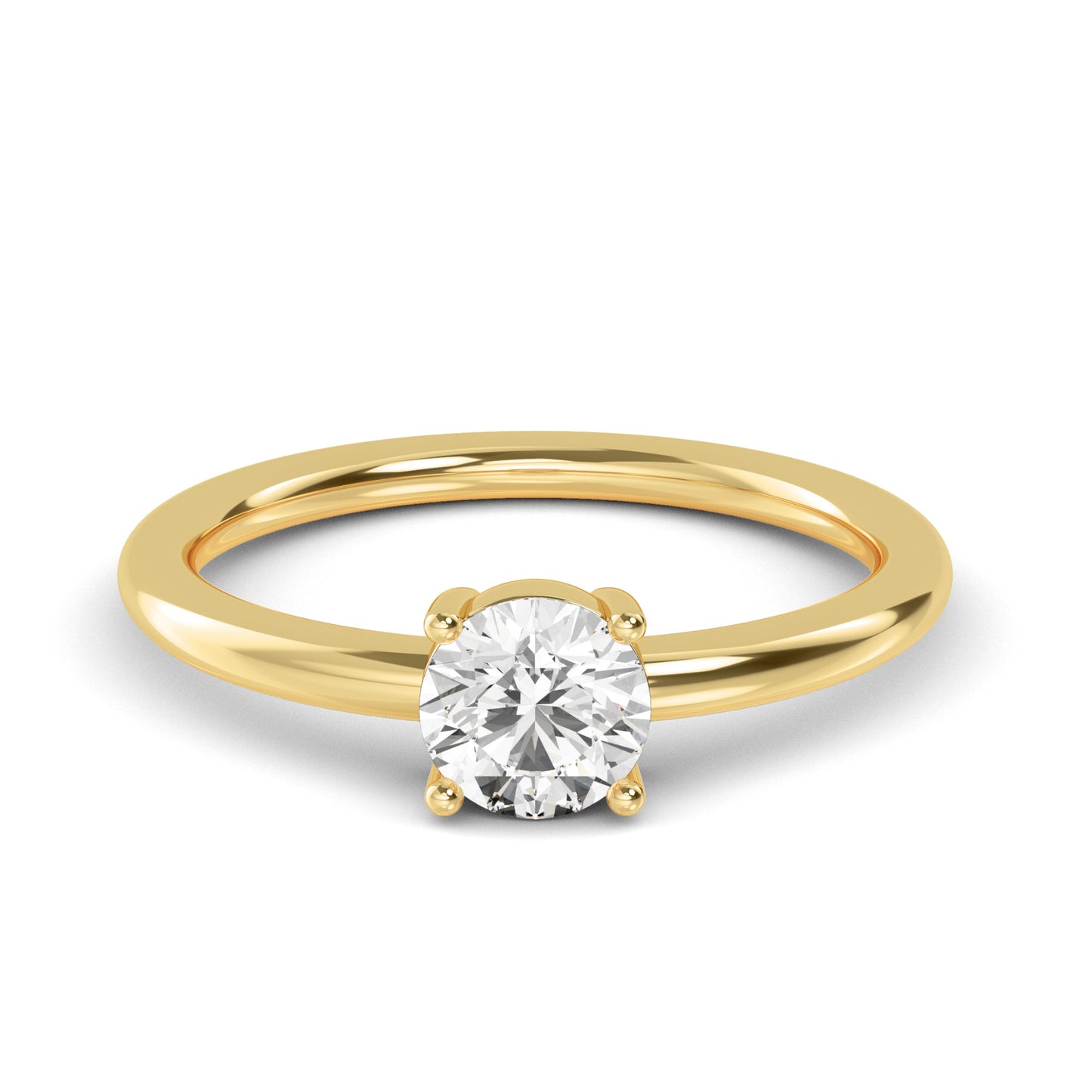 Basic Round Solitaire Ring