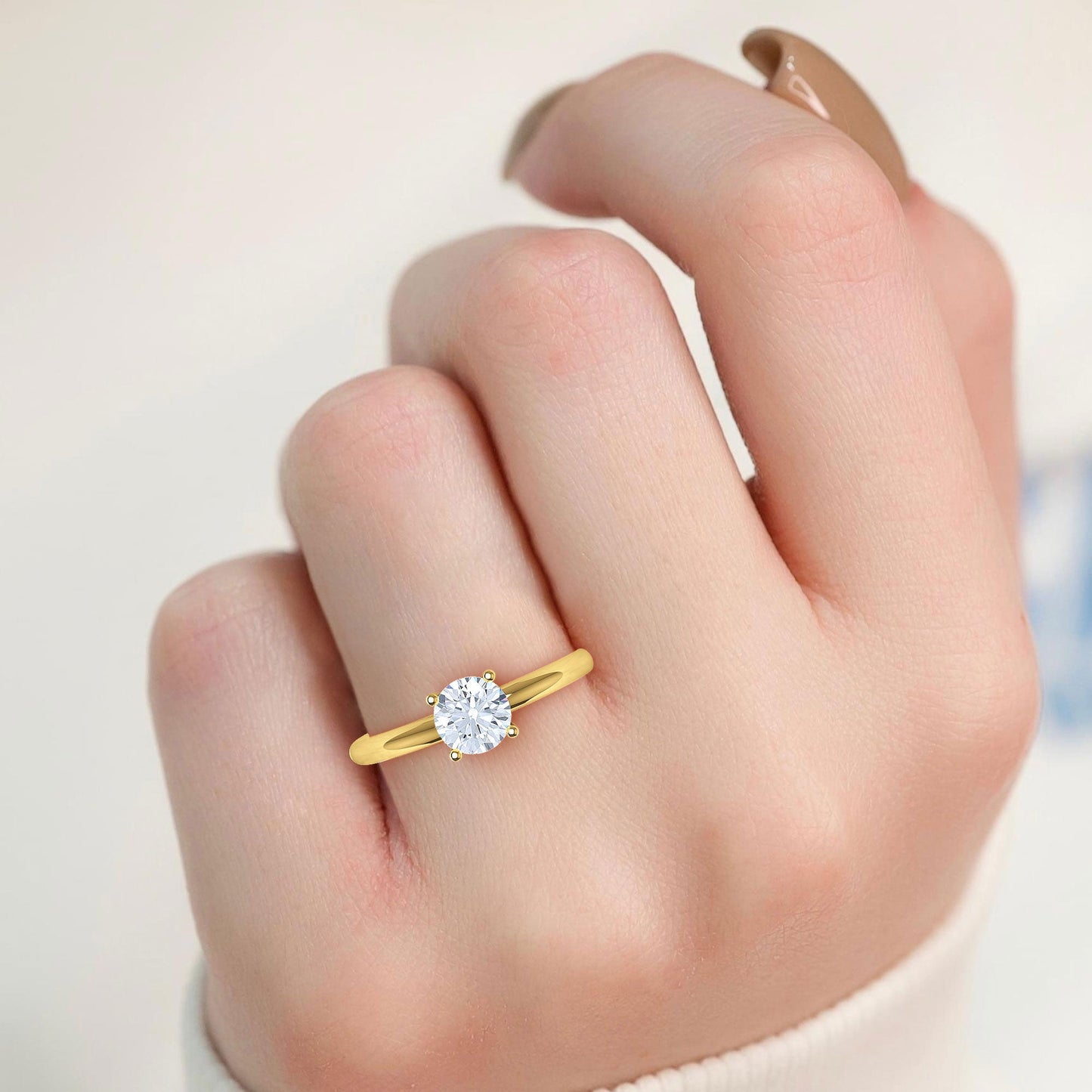 Basic Round Solitaire Ring