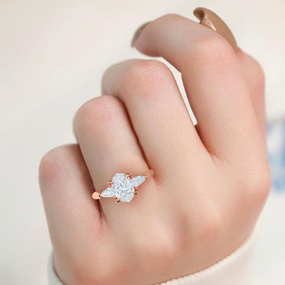 Oval Bullet Solitaire Ring